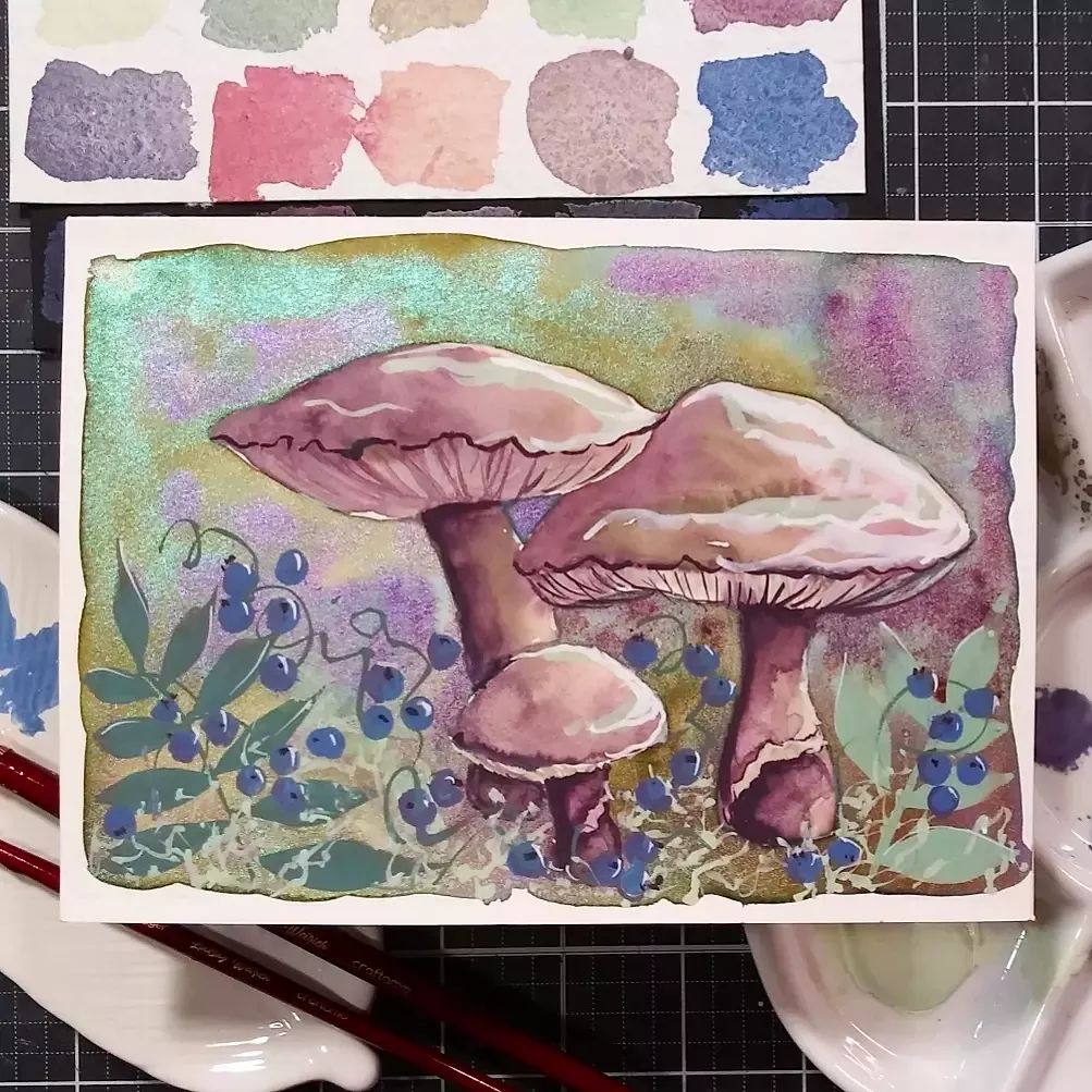 Mushroom Paint Palette — SOLSTICE HANDMADE